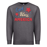 Charcoal Heather god bless america Premium Sweatshirt - MaliasSmallBusiness