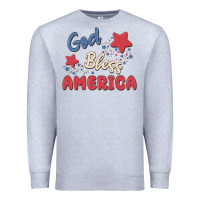 Heather Grey god bless america Premium Sweatshirt - MaliasSmallBusiness