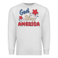 Oatmeal Heather god bless america Premium Sweatshirt - MaliasSmallBusiness