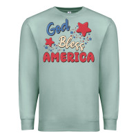 Seafoam god bless america Premium Sweatshirt - MaliasSmallBusiness