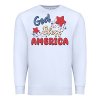 White god bless america Premium Sweatshirt - MaliasSmallBusiness