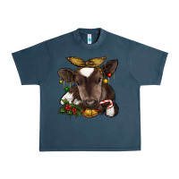 Midnight Navy christmas baby cow Urban Heavy Tee - RanaPortraitStore