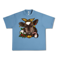 Pebble Blue christmas baby cow Urban Heavy Tee - RanaPortraitStore