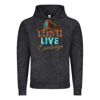 Vintage Black long live cowboys Vintage Hoodie - texasbilliewilder