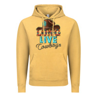 Vintage Mustard long live cowboys Vintage Hoodie - texasbilliewilder