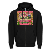 Black cafecito y chisme coffee cups Zipper Hoodie - Jasminsmagicworld