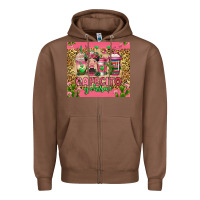 Chestnut cafecito y chisme coffee cups Zipper Hoodie - Jasminsmagicworld