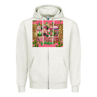 Oatmeal Heather cafecito y chisme coffee cups Zipper Hoodie - Jasminsmagicworld