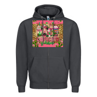 Smoke cafecito y chisme coffee cups Zipper Hoodie - Jasminsmagicworld