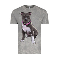 Cloud Rock pitbull Vintage Tee - RanaPortraitStore