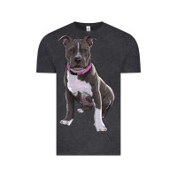 Vintage Black pitbull Vintage Tee - RanaPortraitStore