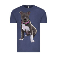 Vintage Denim pitbull Vintage Tee - RanaPortraitStore