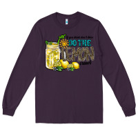 Plum if you drink dont drive do the lemon crawl Long Sleeve Tee - RacoonDesign