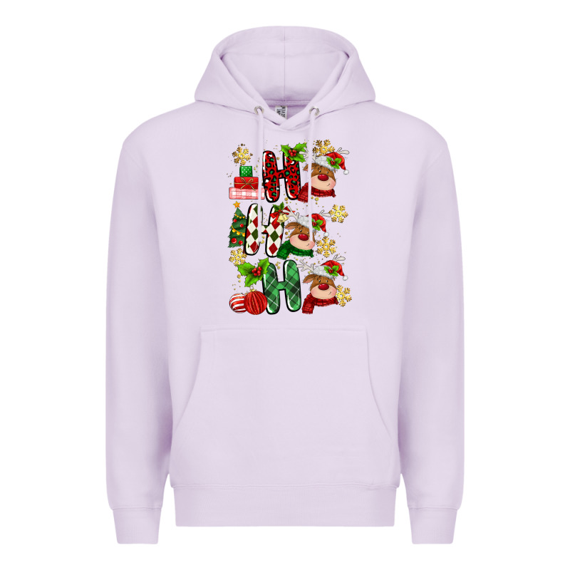 Ho Ho Ho Reindeer Premium Hoodie by MaliasSmallBusiness | Teevron