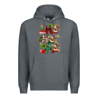 Rock ho ho ho reindeer Premium Hoodie - MaliasSmallBusiness