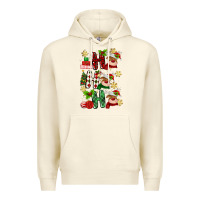 Sandshell ho ho ho reindeer Premium Hoodie - MaliasSmallBusiness