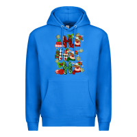 True Royal ho ho ho reindeer Premium Hoodie - MaliasSmallBusiness