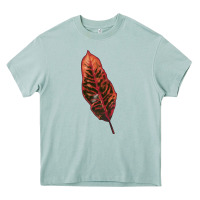 Arona croton leaf Heavy Core Tee - LillyAllenDesigns