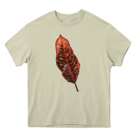 Mossy croton leaf Heavy Core Tee - LillyAllenDesigns