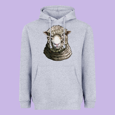Dorset Sheep Head Heavyweight Hoodie Designed By Lillyallendesigns
