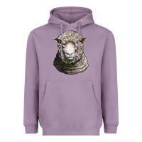 Lavender dorset sheep head Heavyweight Hoodie - LillyAllenDesigns