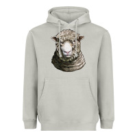 Moon Dust dorset sheep head Heavyweight Hoodie - LillyAllenDesigns