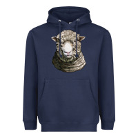 Navy dorset sheep head Heavyweight Hoodie - LillyAllenDesigns