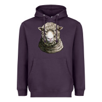 Plum dorset sheep head Heavyweight Hoodie - LillyAllenDesigns