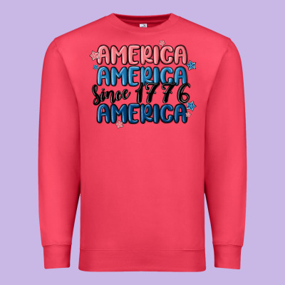 America Since 1776 Premium Sweatshirt Designed By Maliassmallbusiness