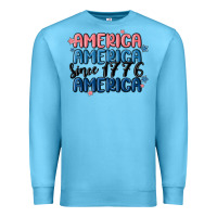 Ocean Blue america since 1776 Premium Sweatshirt - MaliasSmallBusiness