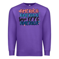 Purple america since 1776 Premium Sweatshirt - MaliasSmallBusiness
