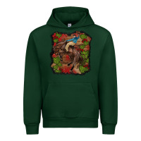Forest Green valentines day cowboy cactus rose Urban Hoodie - RanaPortraitStore