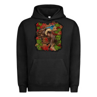 Pigment Black valentines day cowboy cactus rose Urban Hoodie - RanaPortraitStore