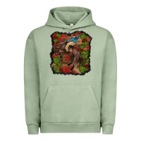 Pigment Oil Green valentines day cowboy cactus rose Urban Hoodie - RanaPortraitStore