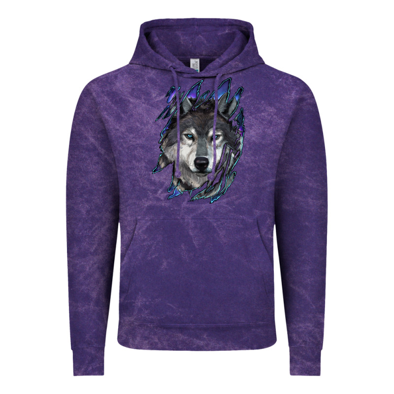 Wolf Scratch Mark Vintage Hoodie by RanaPortraitStore | Teevron