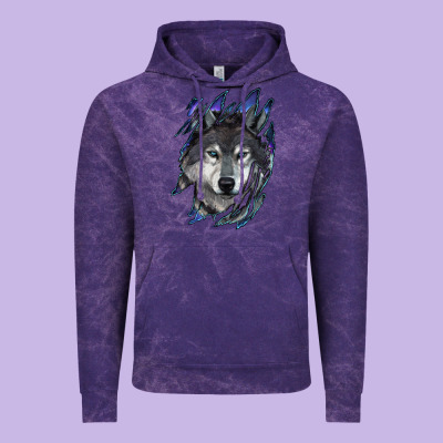Vintage Hoodie Wolf scratch mark