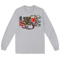 Moon Dust america nurse Long Sleeve Tee - CowhideDigitalArt