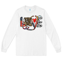White america nurse Long Sleeve Tee - CowhideDigitalArt