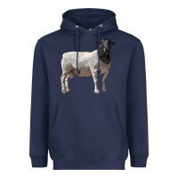 Navy dorper sheep Heavyweight Hoodie - LillyAllenDesigns