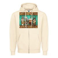 Sandshell skeleton coffee cups Zipper Hoodie - Jasminsmagicworld