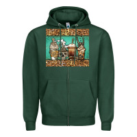 Sports Green skeleton coffee cups Zipper Hoodie - Jasminsmagicworld