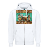 White skeleton coffee cups Zipper Hoodie - Jasminsmagicworld