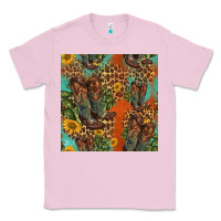 Bubblegum Pink western boots and sunflowers seamless pattern Classic Tee - HRA Design Shop