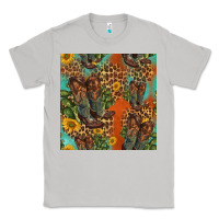 Moon Dust western boots and sunflowers seamless pattern Classic Tee - HRA Design Shop