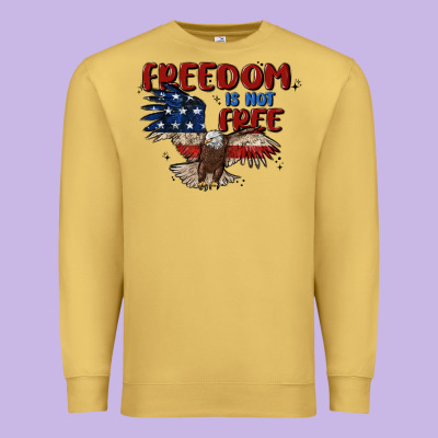 Freedom Is Not Free Premium Sweatshirt Designed By Maliassmallbusiness