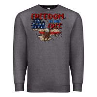 Charcoal Heather freedom is not free Premium Sweatshirt - MaliasSmallBusiness