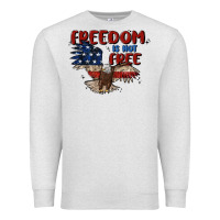 Oatmeal Heather freedom is not free Premium Sweatshirt - MaliasSmallBusiness
