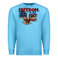 Ocean Blue freedom is not free Premium Sweatshirt - MaliasSmallBusiness