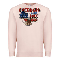 Pale Pink freedom is not free Premium Sweatshirt - MaliasSmallBusiness