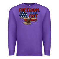 Purple freedom is not free Premium Sweatshirt - MaliasSmallBusiness